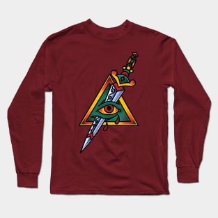 American Traditional Dagger of Providence Long Sleeve T-Shirt